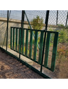 Opvouwbare tafel, gelakt aluminium, groen, opgevouwen, hemelsblauw, mijn tuin