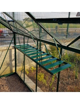 Grün lackierter Aluminium Klapptisch