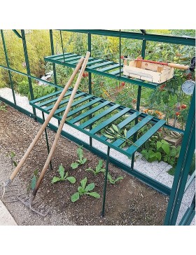 grün lackiert aluminium klapptisch und regal