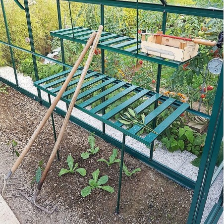 grün lackiert aluminium klapptisch und regal