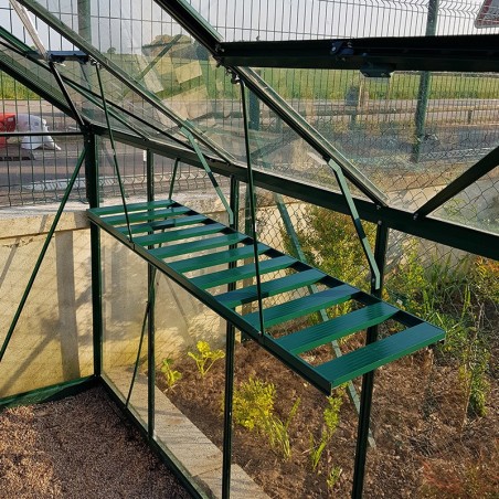 Tablette faltbare nackte Aluminium lackiert grün lackiert Himmel mein Garten