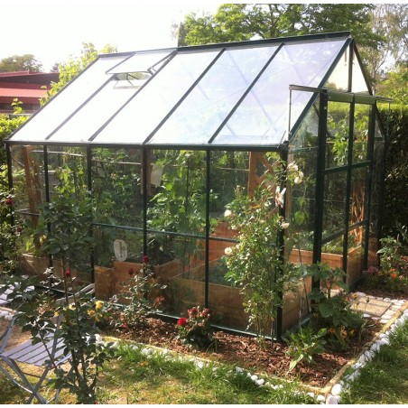 Serre de jardin verre trempé JADE 7,50 m²