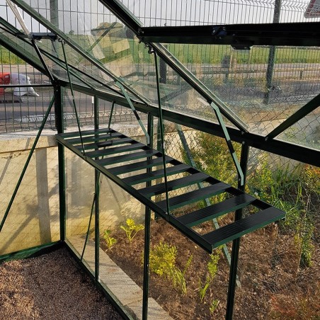 Schwarz lackierter Aluminium Klapptisch
nackt