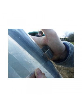 Installatie van een 40 mm roestvrijstalen clip