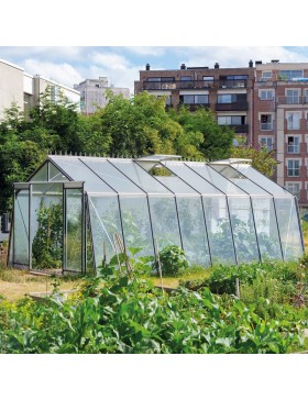 Kas van natuurlijk aluminium en S208 gehard aluminiumglas