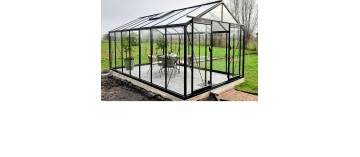 Blackline zwart gelakte aluminium kas en R306XH geharde kas