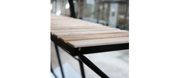 Table universelle aluminium et bois pour serres ACD
