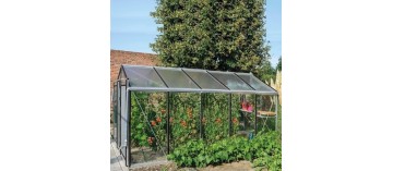 Prestige kas van 8,61 m² in natuurlijk aluminium en ACD R205H gehard glas