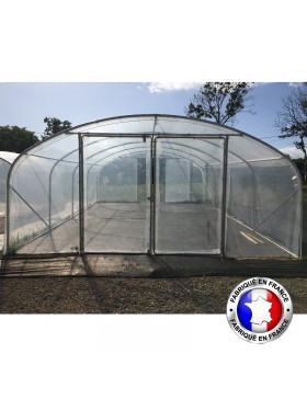 Tunnelkas 5 x 14 m met dubbele gesloten deur