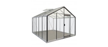 Prestige ACD kas 11.35m , in natuurlijk aluminium en R305H gehard glas