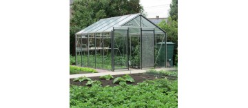 Prestige Kas 11.35m in natuurlijk aluminium en ACD gehard glas