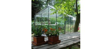 Prestige kas 11.35m in natuurlijk aluminium en R305H gehard glas