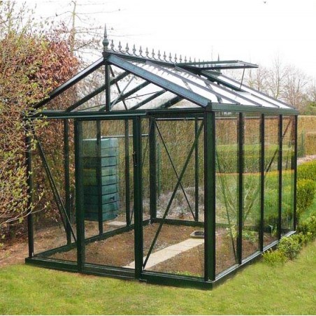 Janssens Helios Seniorenkas 10,80m² gelakt aluminium en gehard glas met sokkel